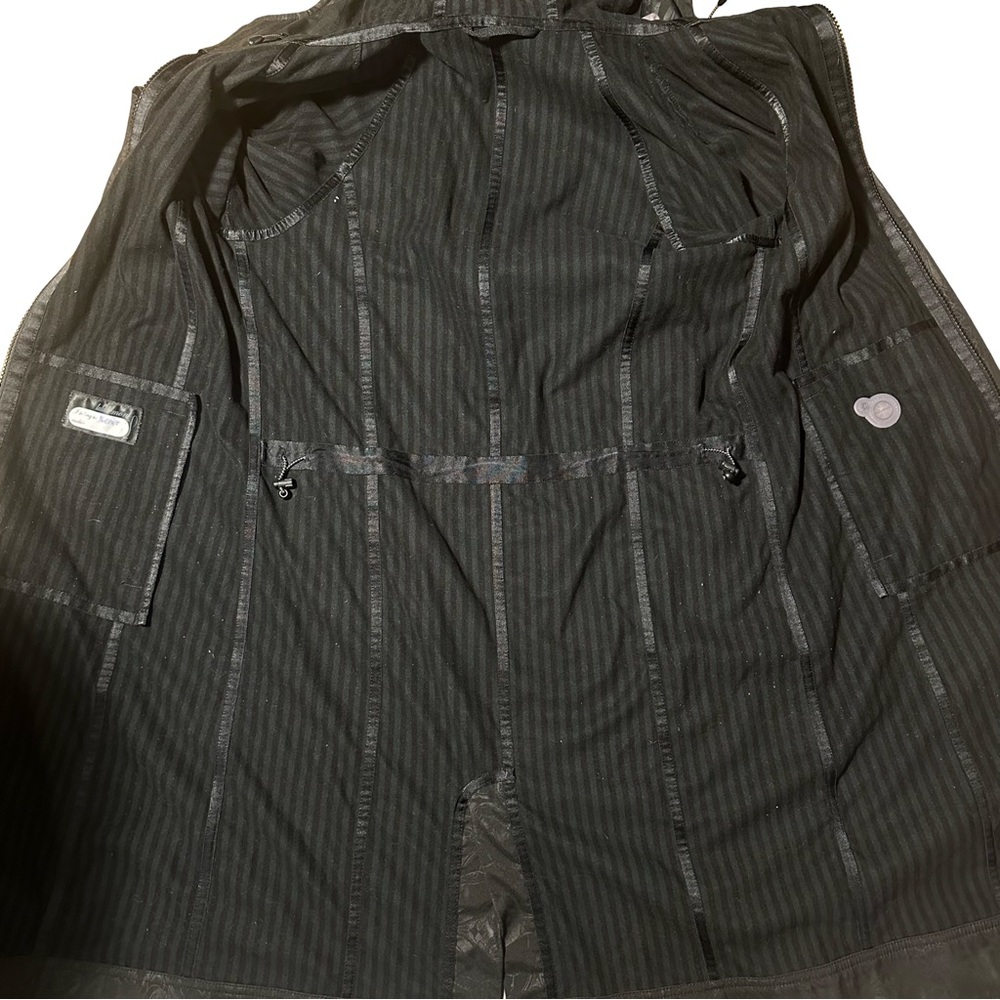 Lululemon Apres Yoga Hooded Jacket Black Dance In Snow Pattern Size 6 - Picture 11 of 11